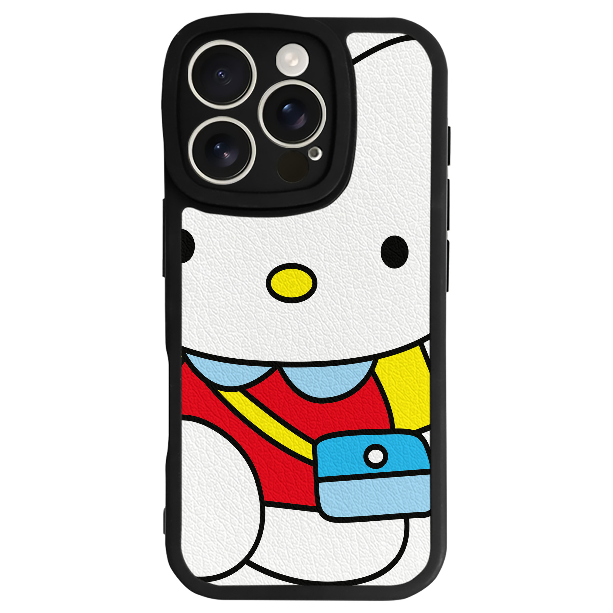 （画像用） Hello Kitty ハローキティ 【iPhone 16シリーズ対応】シリコンスマホケース（レザー調） 材質：シリコン